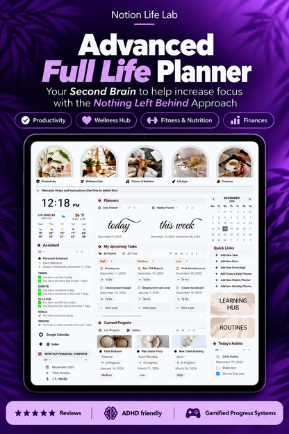 Advanced Full Life Planner