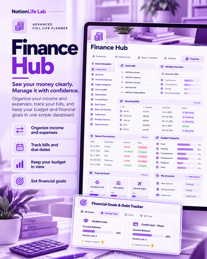 Advanced Full Life Planner